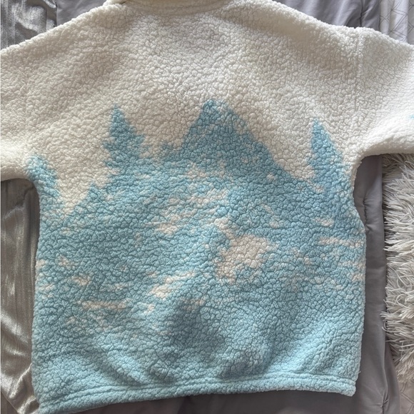 Gilly Hicks Cream and Light Blue Sweater - Picture 3 of 5